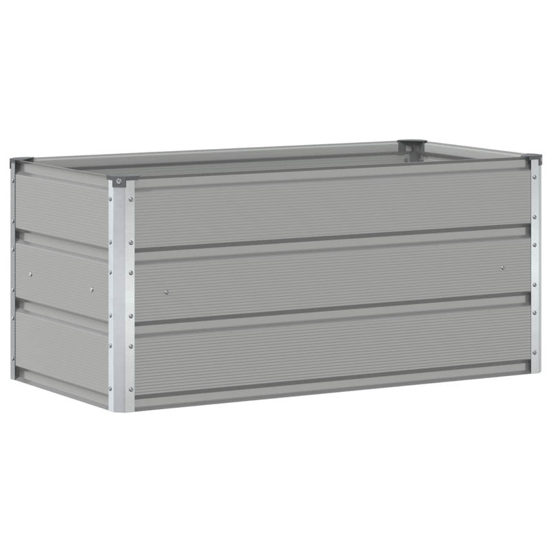 Load image into Gallery viewer, Vidaxl plantenbak lichtgrijs 100 x 50 x 45 cm gegalvaniseerd staal