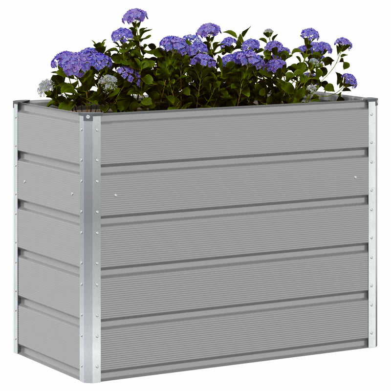 Load image into Gallery viewer, Vidaxl plantenbak lichtgrijs 480 x 50 x 45 cm gegalvaniseerd staal