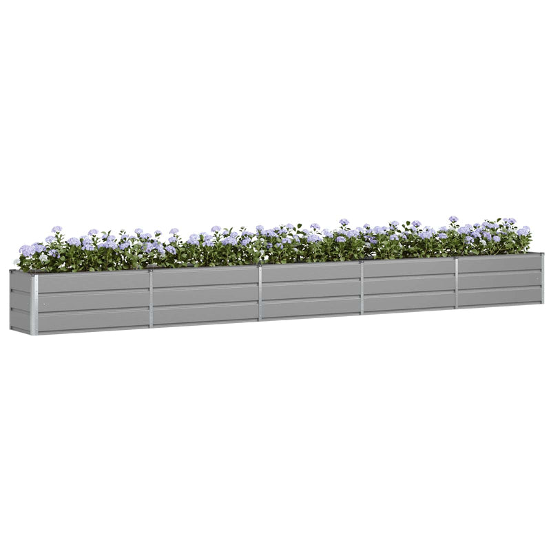 Load image into Gallery viewer, Vidaxl plantenbak lichtgrijs 480 x 50 x 45 cm gegalvaniseerd staal