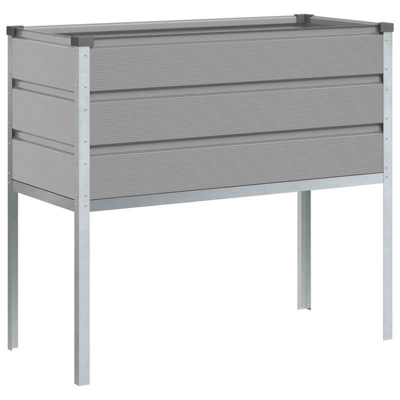Load image into Gallery viewer, Vidaxl plantenbak lichtgrijs 100 x 45 x 90 cm gegalvaniseerd staal