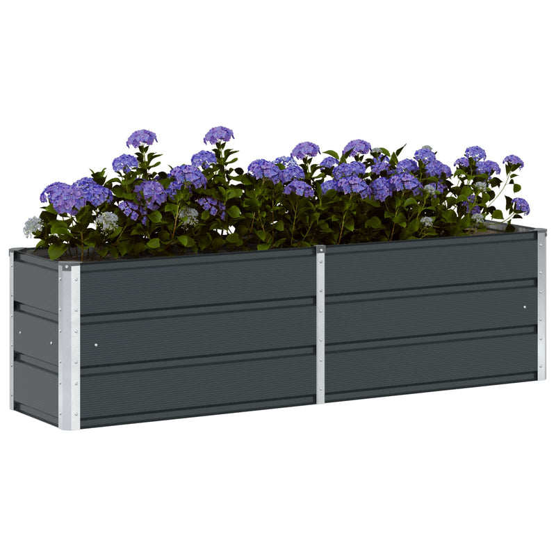 Load image into Gallery viewer, Vidaxl plantenbak antraciet 160 x 40 x 45 cm staal