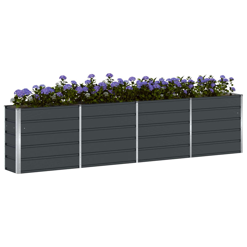 Load image into Gallery viewer, Vidaxl plantenbak antraciet 160 x 40 x 75 cm staal