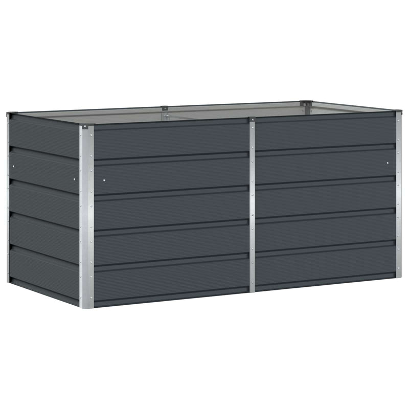Load image into Gallery viewer, Vidaxl plantenbak antraciet 160 x 80 x 75 cm staal