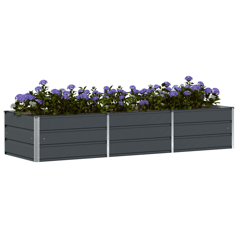 Load image into Gallery viewer, Vidaxl plantenbak antraciet 240 x 80 x 45 cm staal