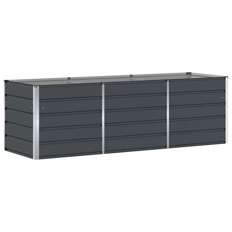 Load image into Gallery viewer, Vidaxl plantenbak antraciet 240 x 80 x 75 cm staal