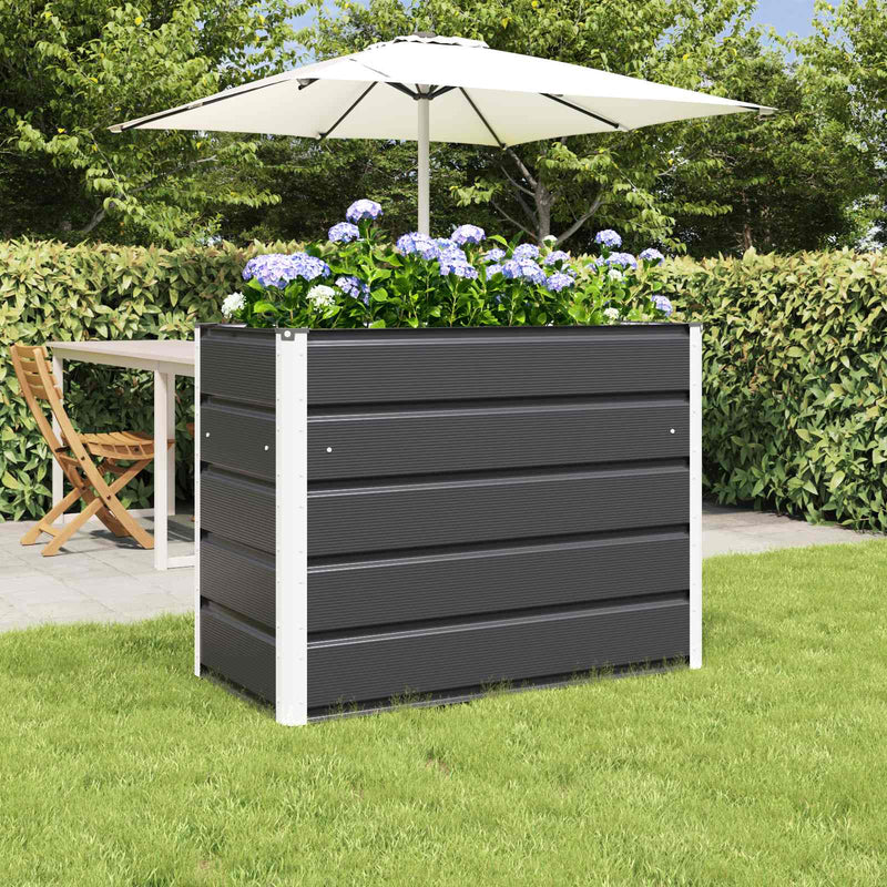 Load image into Gallery viewer, Vidaxl plantenbak antraciet 480 x 50 x 45 cm gegalvaniseerd staal