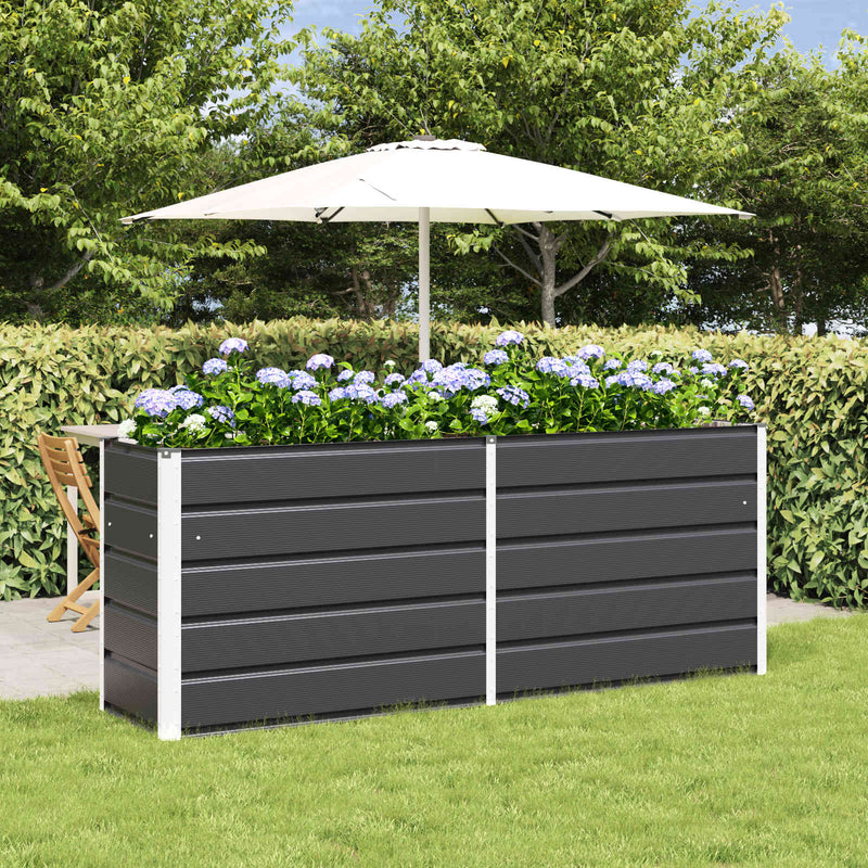 Load image into Gallery viewer, Vidaxl plantenbak antraciet 480 x 50 x 45 cm gegalvaniseerd staal