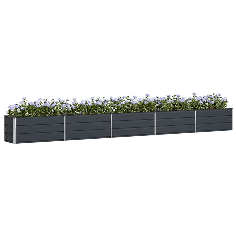 Load image into Gallery viewer, Vidaxl plantenbak antraciet 480 x 50 x 45 cm gegalvaniseerd staal