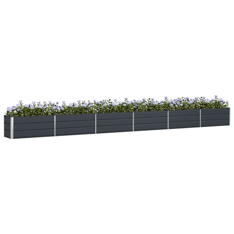 Load image into Gallery viewer, Vidaxl plantenbak antraciet 480 x 50 x 45 cm gegalvaniseerd staal