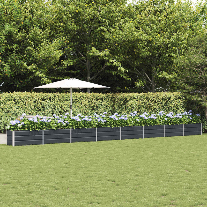 Load image into Gallery viewer, Vidaxl plantenbak antraciet 480 x 50 x 45 cm gegalvaniseerd staal