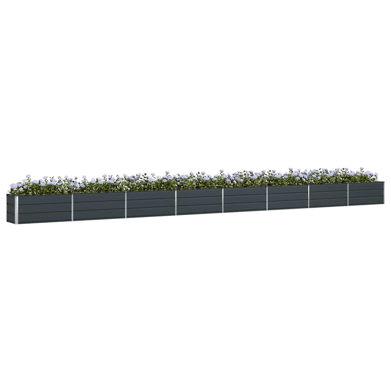 Load image into Gallery viewer, Vidaxl plantenbak antraciet 480 x 50 x 45 cm gegalvaniseerd staal