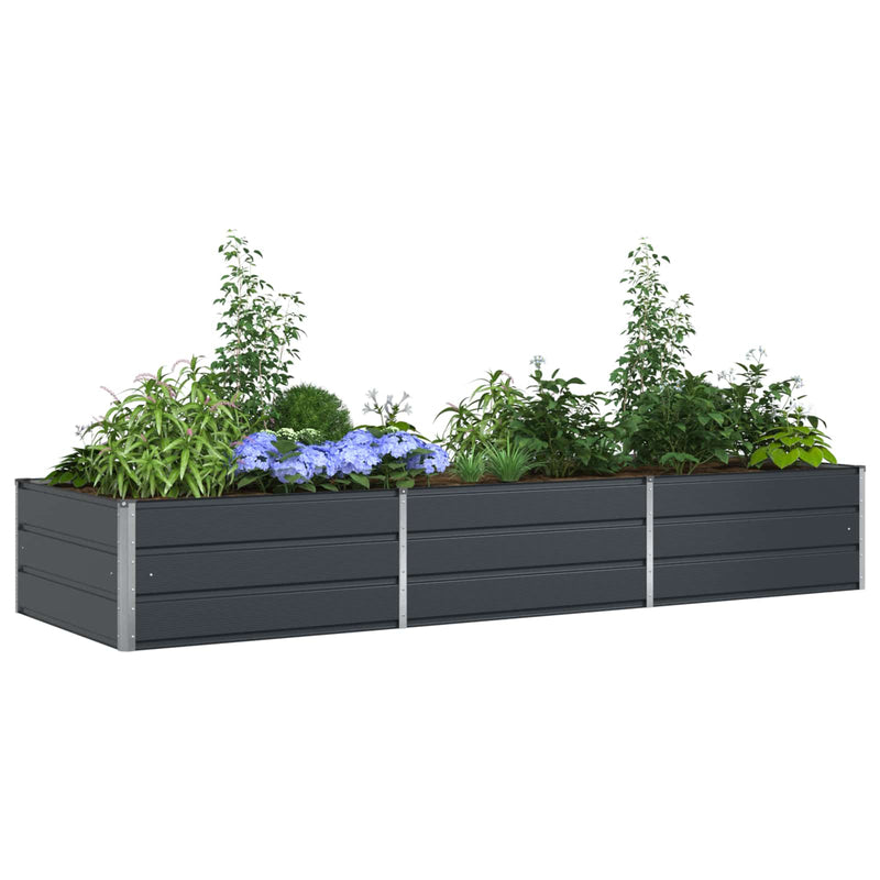 Load image into Gallery viewer, Vidaxl plantenbak antraciet 195 x 100 x 45 cm gegalvaniseerd staal