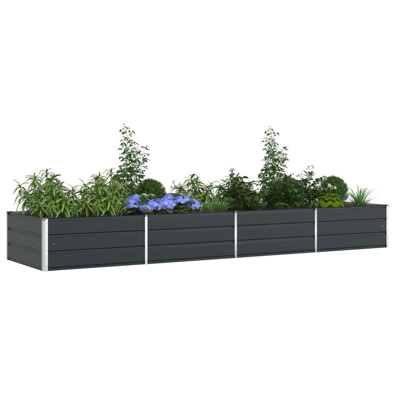 Load image into Gallery viewer, Vidaxl plantenbak antraciet 195 x 100 x 45 cm gegalvaniseerd staal