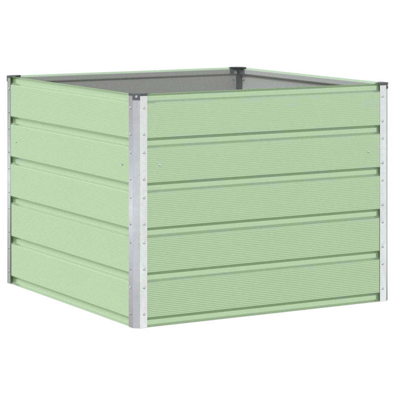 Load image into Gallery viewer, Vidaxl plantenbak pastelgroen 100 x 100 x 75 cm staal