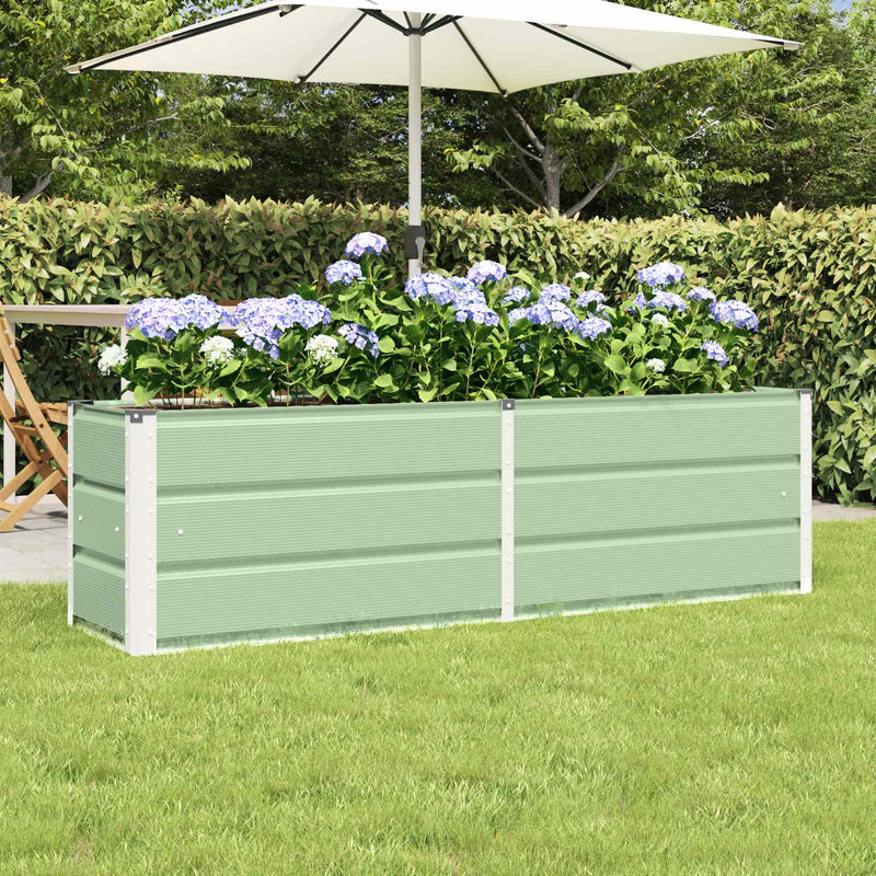 Load image into Gallery viewer, Vidaxl plantenbak groen 160 x 40 x 45 cm staal