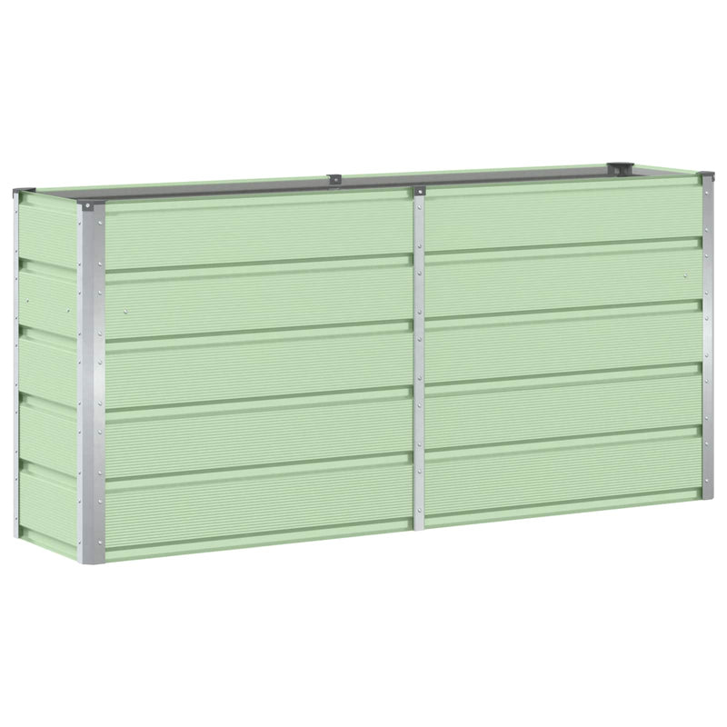 Load image into Gallery viewer, Vidaxl plantenbak groen 160 x 40 x 75 cm staal