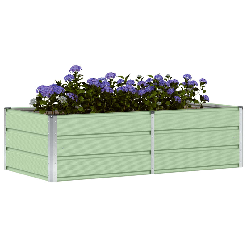 Load image into Gallery viewer, Vidaxl plantenbak groen 160 x 80 x 45 cm staal