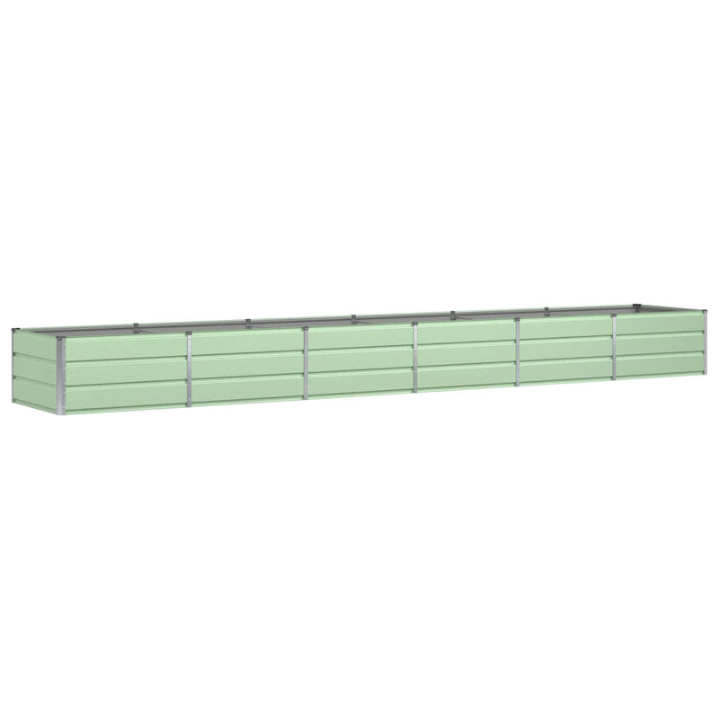 Load image into Gallery viewer, Vidaxl plantenbak groen 480 x 80 x 45 cm staal