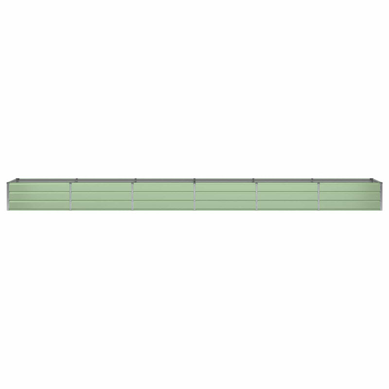 Load image into Gallery viewer, Vidaxl plantenbak groen 600 x 80 x 45 cm staal