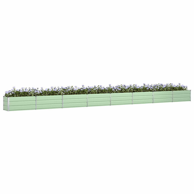 Load image into Gallery viewer, Vidaxl plantenbak pastelgroen 480 x 50 x 45 cm gegalvaniseerd staal