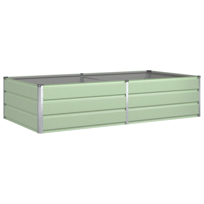 Load image into Gallery viewer, Vidaxl plantenbak pastelgroen 195 x 100 x 45 cm gegalvaniseerd staal