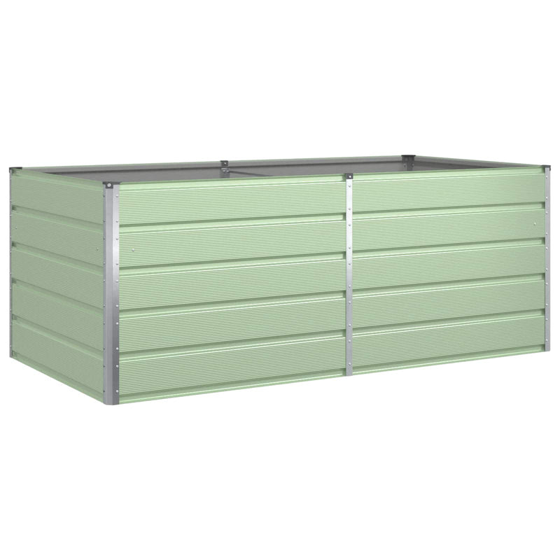 Load image into Gallery viewer, Vidaxl plantenbak pastelgroen 195 x 100 x 45 cm gegalvaniseerd staal