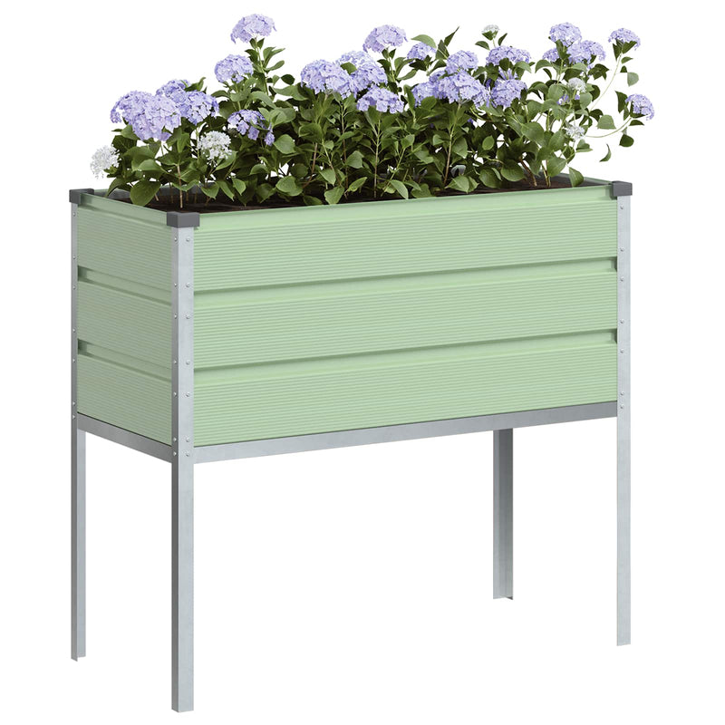 Load image into Gallery viewer, Vidaxl plantenbak pastelgroen 100 x 45 x 90 cm gegalvaniseerd staal