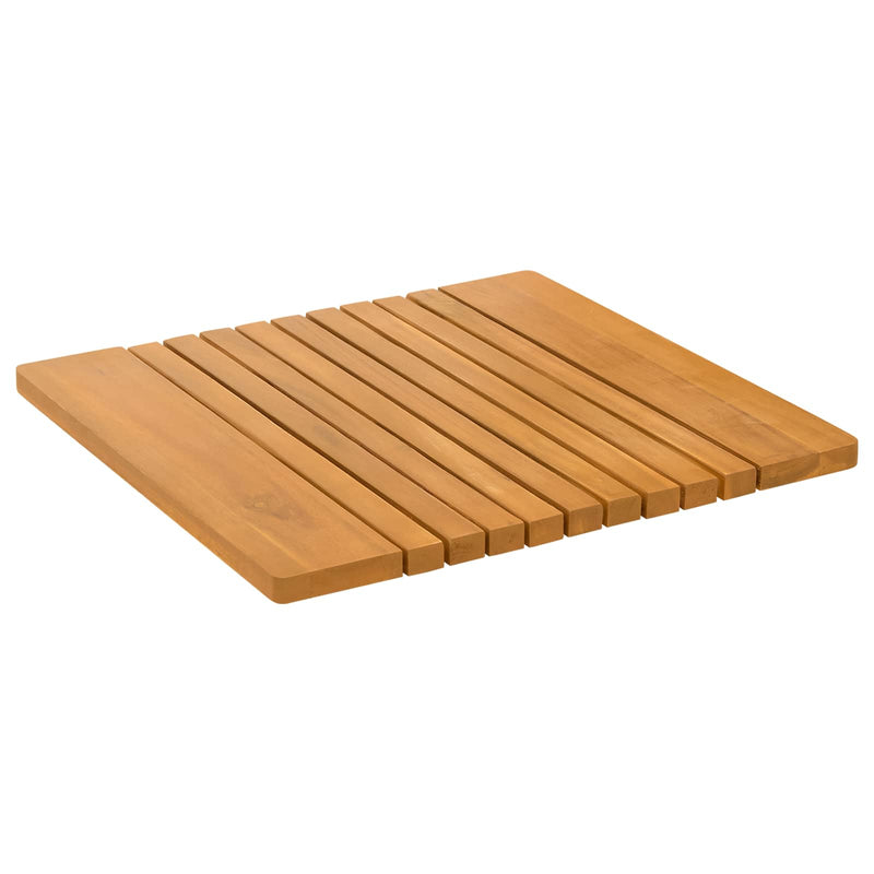 Load image into Gallery viewer, Vidaxl badmat effen bruin 59 x 40 cm hout
