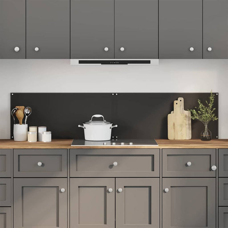 Load image into Gallery viewer, Vidaxl keuken spatscherm 2 pcs zwart 90 x 40 cm gehard glas