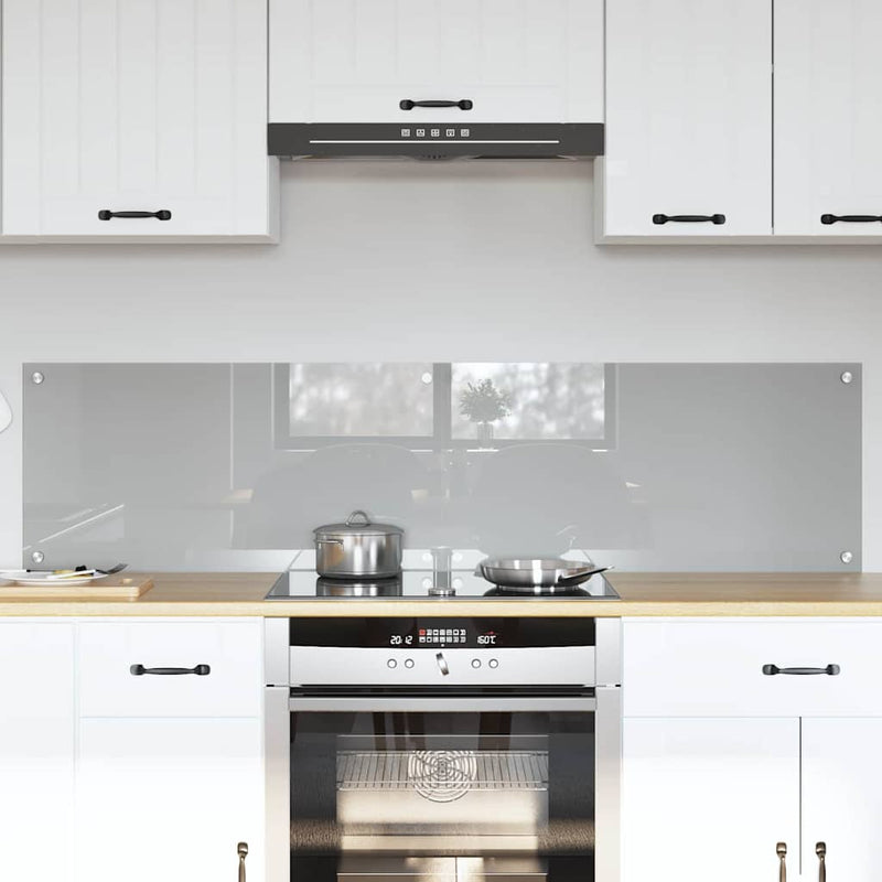 Load image into Gallery viewer, Vidaxl keuken spatscherm 2 pcs lichtgrijs 80 x 40 cm gehard glas