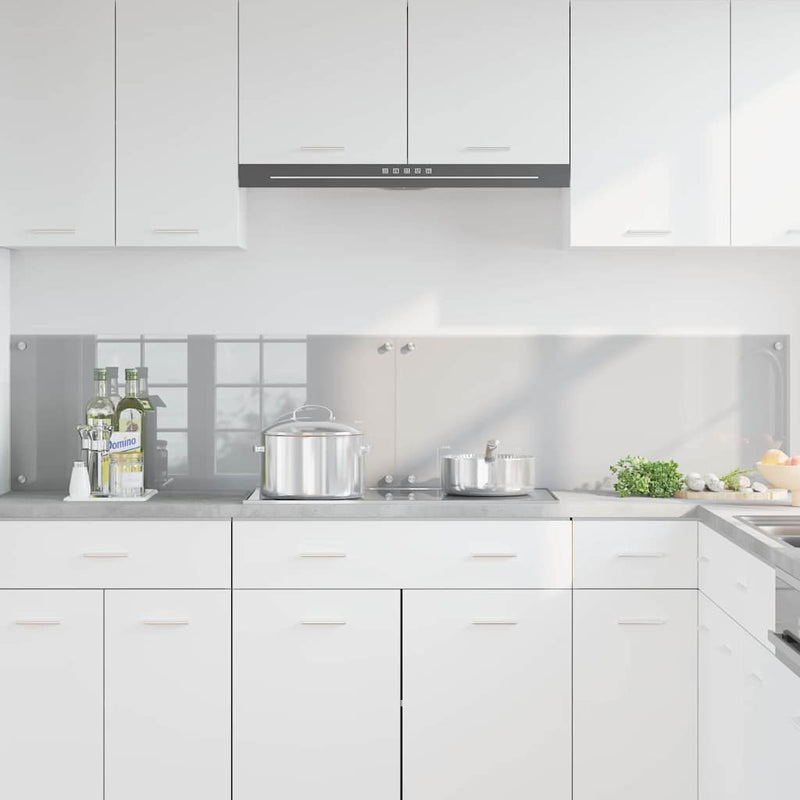 Load image into Gallery viewer, Vidaxl keuken spatscherm 2 pcs lichtgrijs 100 x 40 cm gehard glas