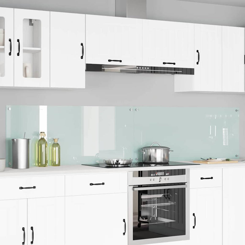 Load image into Gallery viewer, Vidaxl keuken spatscherm 2 pcs wit 120 x 50 cm gehard glas
