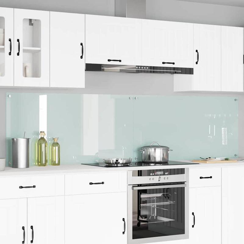 Load image into Gallery viewer, Vidaxl keuken spatscherm 2 pcs wit 120 x 60 cm gehard glas