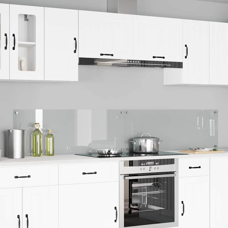 Load image into Gallery viewer, Vidaxl keuken spatscherm 2 pcs doorzichtig 110 x 40 cm gehard glas