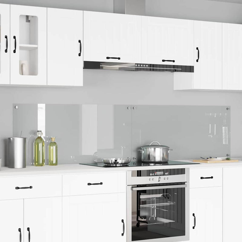 Load image into Gallery viewer, Vidaxl keuken spatscherm 2 pcs doorzichtig 110 x 50 cm gehard glas