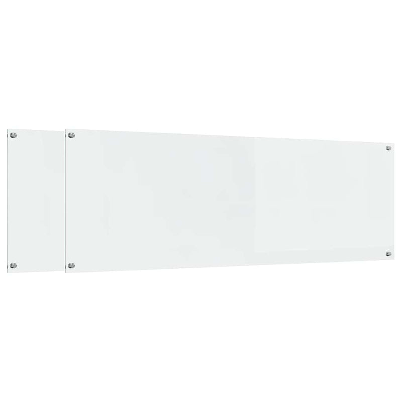Load image into Gallery viewer, Vidaxl keuken spatscherm 2 pcs doorzichtig 120 x 40 cm gehard glas