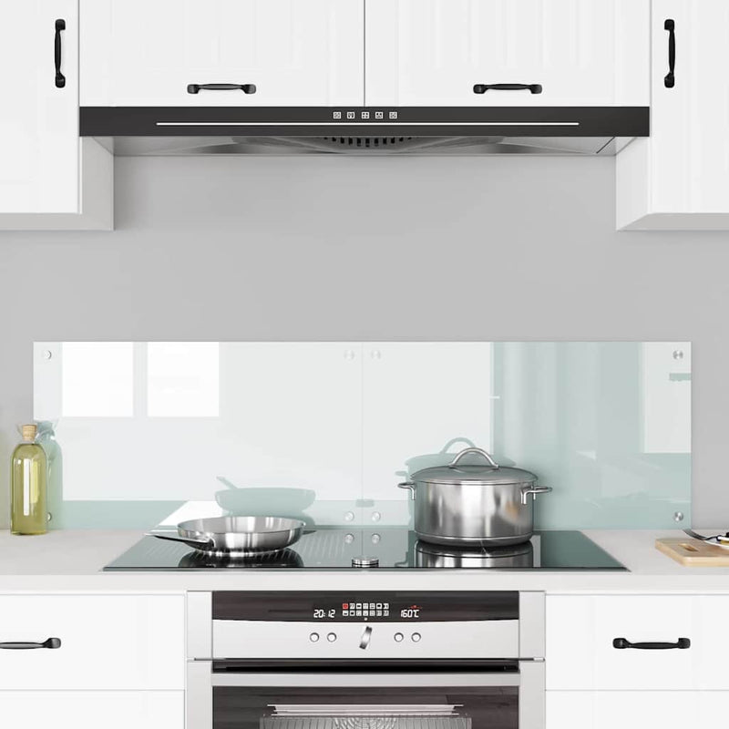 Load image into Gallery viewer, Vidaxl keuken achterwand 2 pcs wit 70 x 40 cm gehard glas