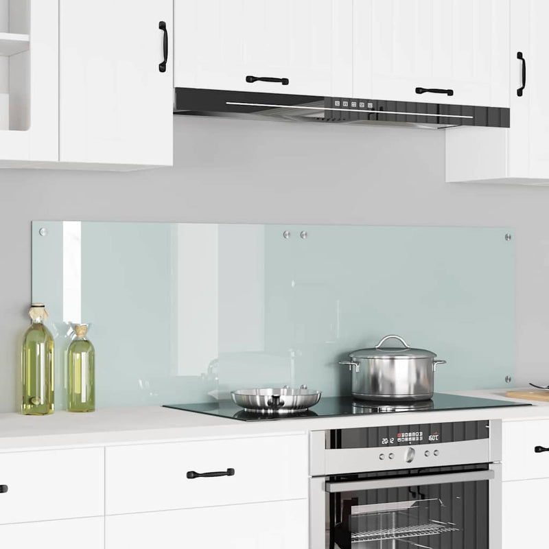 Load image into Gallery viewer, Vidaxl keuken achterwand 2 pcs wit 80 x 50 cm gehard glas