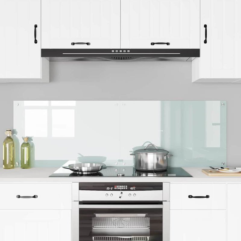 Load image into Gallery viewer, Vidaxl keuken achterwand 2 pcs wit 80 x 50 cm gehard glas