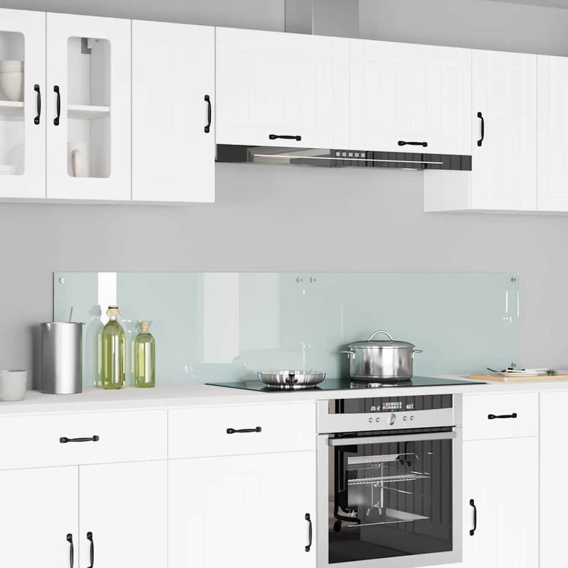 Load image into Gallery viewer, Vidaxl keuken achterwand 2 pcs wit 100 x 40 cm gehard glas