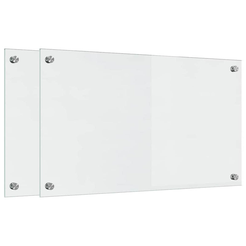 Load image into Gallery viewer, Vidaxl keuken achterwand 2 pcs doorzichtig 70 x 40 cm gehard glas