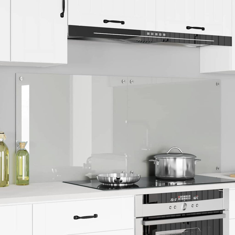 Load image into Gallery viewer, Vidaxl keuken achterwand 2 pcs doorzichtig 70 x 60 cm gehard glas