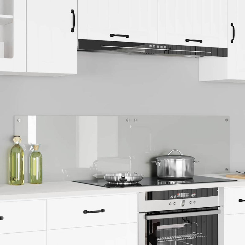 Load image into Gallery viewer, Vidaxl keuken achterwand 2 pcs doorzichtig 80 x 40 cm gehard glas