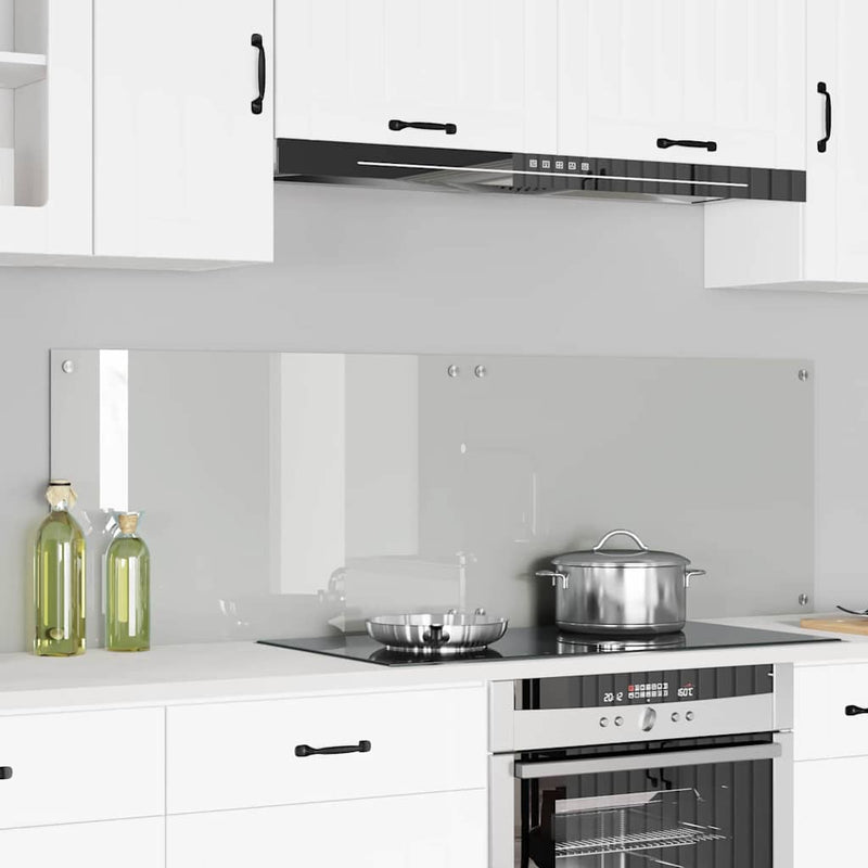 Load image into Gallery viewer, Vidaxl keuken achterwand 2 pcs doorzichtig 80 x 50 cm gehard glas
