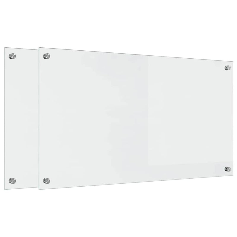 Load image into Gallery viewer, Vidaxl keuken achterwand 2 pcs doorzichtig 90 x 50 cm gehard glas