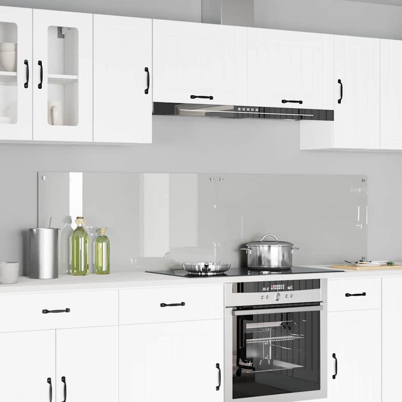 Load image into Gallery viewer, Vidaxl keuken achterwand 2 pcs doorzichtig 100 x 50 cm gehard glas