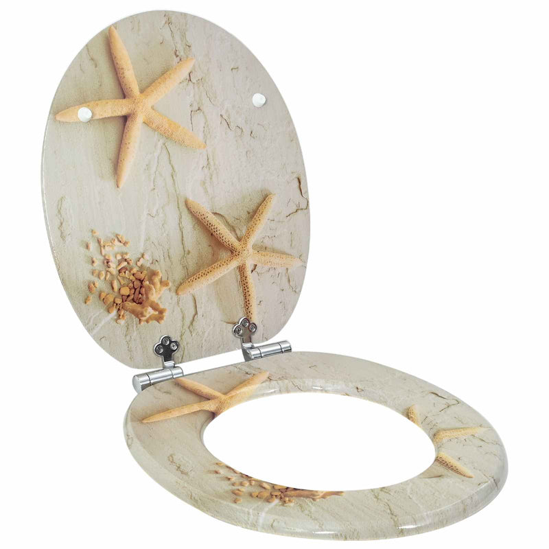 Load image into Gallery viewer, Vidaxl zachte sluit toiletbril 2 pcs geel en wit 44 x 38 cm mdf-plaat