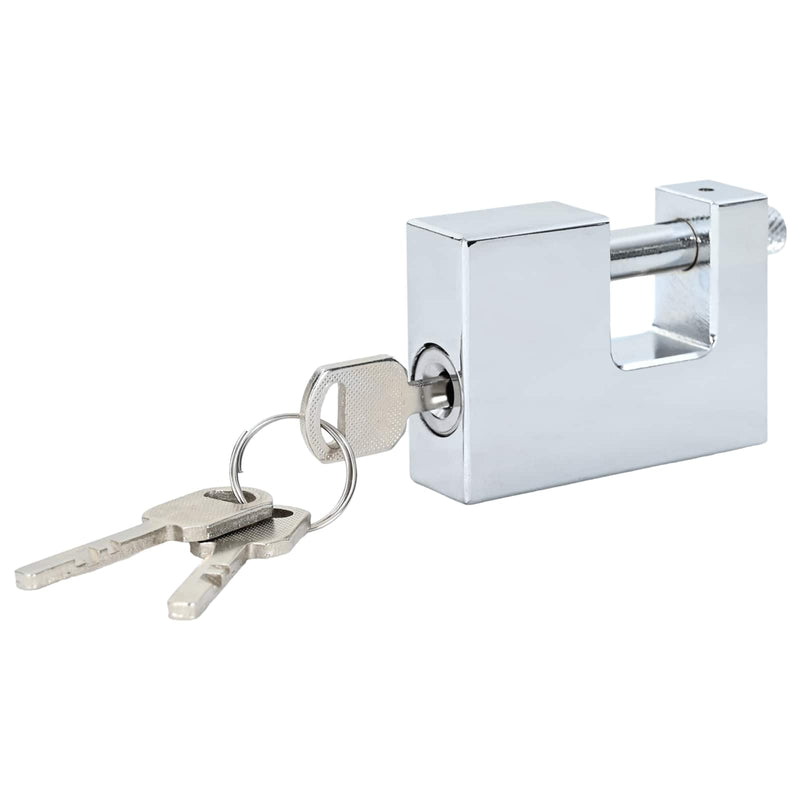 Load image into Gallery viewer, Vidaxl hangslot 12 pcs zilver 7 x 1,9 x 5 cm ijzer
