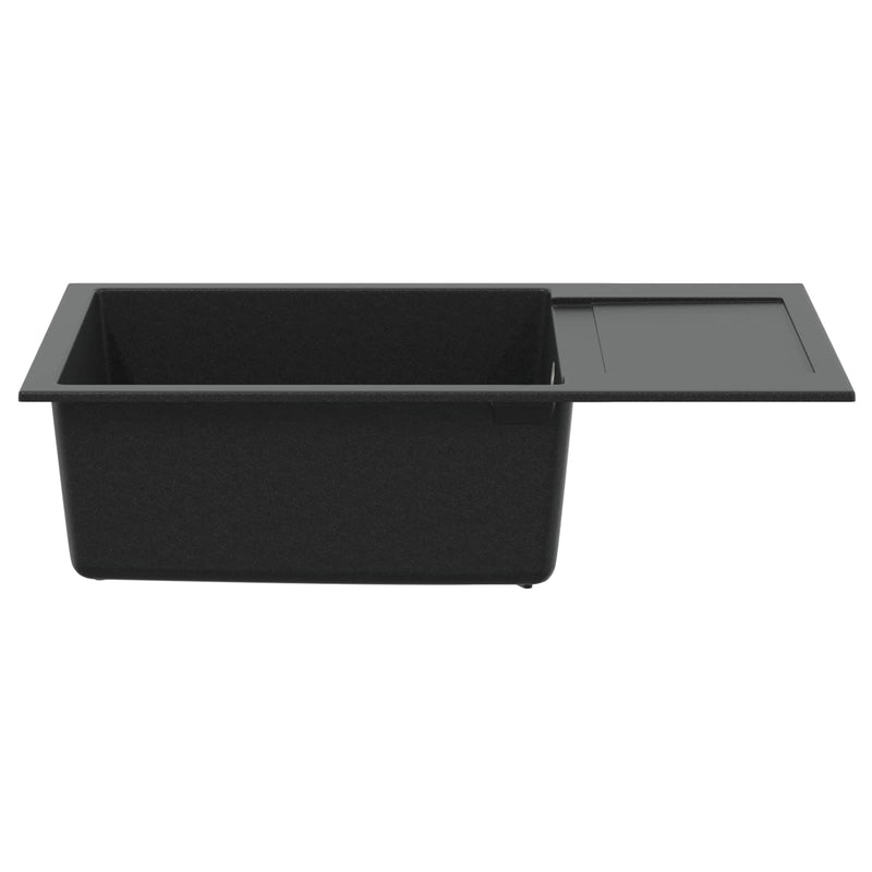 Load image into Gallery viewer, Vidaxl wasbak zwart 780 x 500 mm 80% kwarts en 20% hars