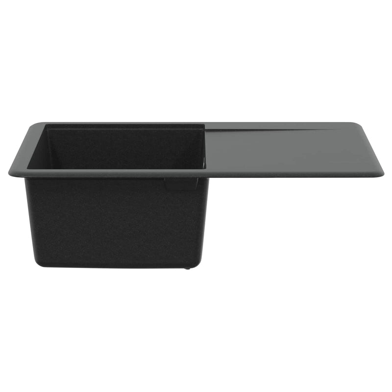 Load image into Gallery viewer, Vidaxl wasbak zwart 670 x 460 mm graniet